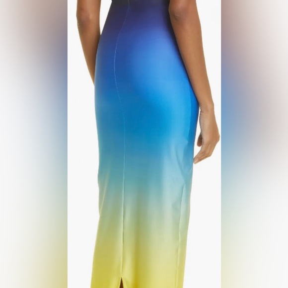 Sammy B. Alexis Ombre Maxi Dress Blue/Yellow | Size S NWT - Picture 5 of 12